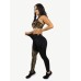 Conjunto Fitness Leopard-print e Black Splice